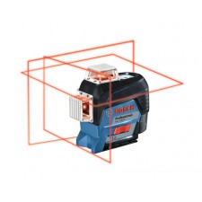 Линеен лазерен нивелир BOSCH Professional GLL 3-80 C , диаметър 120м, до 30м, чанта 0601063R00
