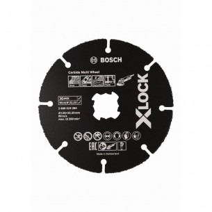 Карбиден диск за рязане 125 мм BOSCH Professional X-LOCK Carbide 2608619284