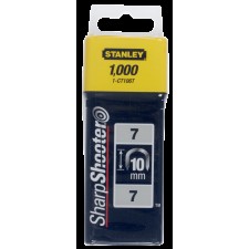 Скоби за такер за кабели STANLEY, 10 мм, тип 7, 1000 бр