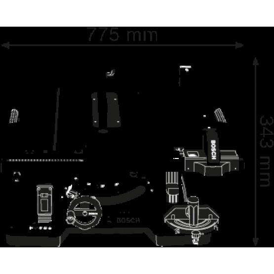 Стационарен циркуляр BOSCH Professional GTS 10 XC , 2100W, 254мм 0601B30400