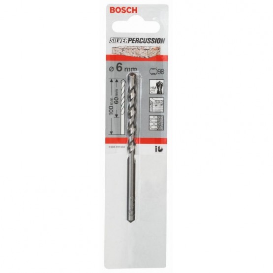 Свредла за бетон 6x60x100 мм BOSCH Professional CYL-3 2608597660