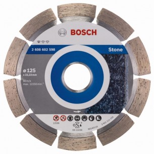 Диамантен диск за рязане на камък 125x22.23x1.6x10 мм BOSCH Professional 2608602598