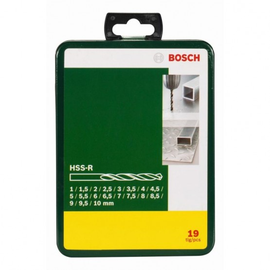 Комплект свредла за метал 19 части BOSCH Professional HSS-R 2607019435