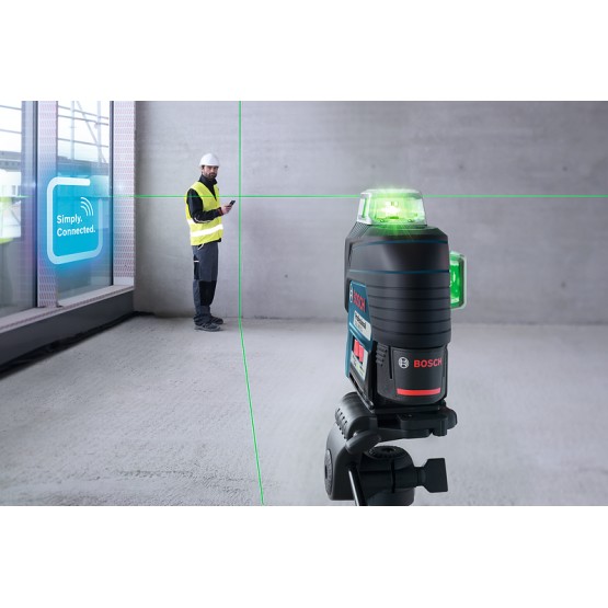 Линеен лазерен нивелир BOSCH Professional GLL 3-80 CG , диаметър 120м, до 30м 0601063T00