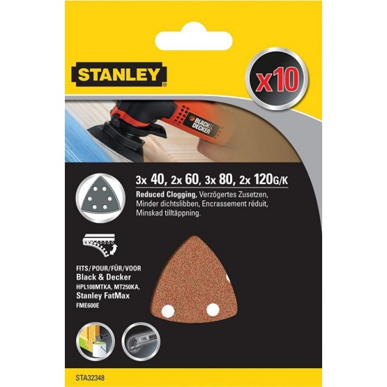 Шкурки за мултифункционална машина STANLEY MT300KA, 10 бр