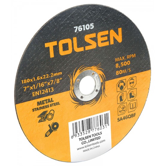 Диск за метал Tolsen 115 x 1.2 x 22.2 мм