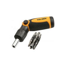 Отвертка с тресчотка TOLSEN 20040, с 14 бита