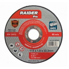 Диск за метал Raider 115 х 1.0 х 22.2 mm A60T Inox RDP