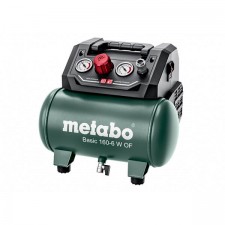 Монофазен безмаслен бутален компресор за въздух METABO BASIC 160-6 W OF, 0.9 kW, 6 л, 8 бара, 160 л/мин
