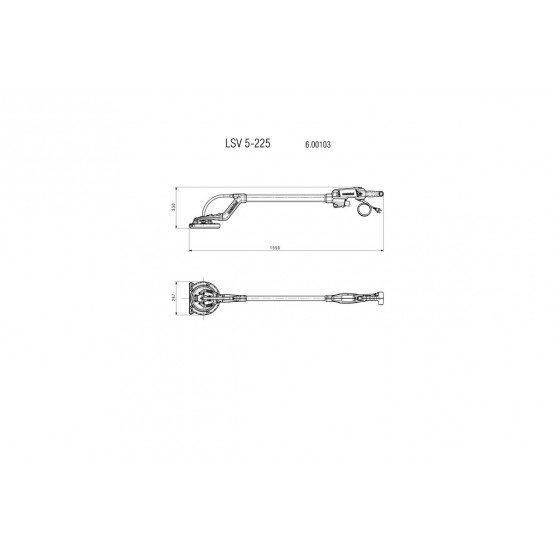 Шлайф за стени и тавани METABO LSV 5-225, 500 W, 225 мм