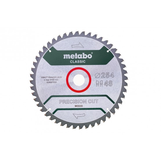 Диск за циркуляр Metabo HW/CT, 254x30 мм, 48 WZ 5