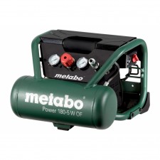 Монофазен безмаслен бутален компресор за въздух METABO POWER 180-5 W OF, 1.1 kW, 5 л, 8 бара, 160 л. / мин.