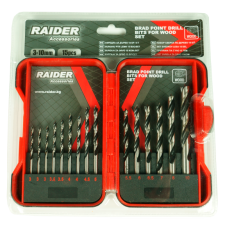 Свредла за дърво комплект 15 броя Raider Ø3 - 10 mm