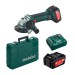 Акумулаторен ъглошлайф Metabo W 18 LTX 125, 18 V, 125 мм, с 2 батерии 4.0 Ah и зарядно