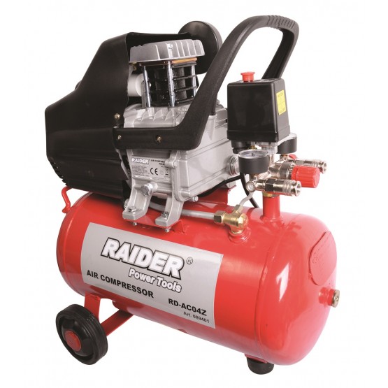 Монофазен компресор Raider RD-AC04O, 1500 W, 195 л/м, 24 л