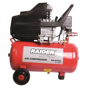 Монофазен компресор Raider RD-AC04O, 1500 W, 195 л/м, 24 л