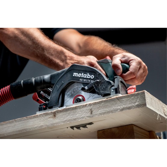 Акумулаторен циркуляр METABO KS 18 LTX 57 SOLO, 18 V, 165 мм, без батерии и зарядно