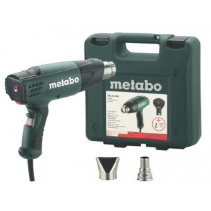 Пистолет за горещ въздух Metabo HE 20-600, 2000 W, 500 л./мин., в куфар, с дюзи