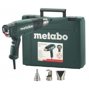 Пистолет за горещ въздух METABO HE 23-650 Control, 2300 W, 500 л./мин., в куфар, с дюзи