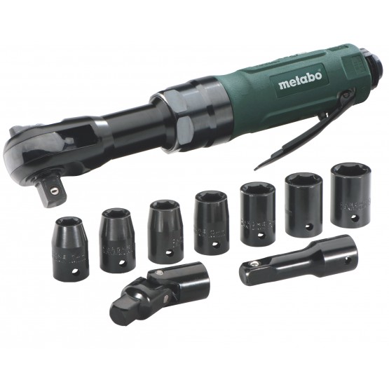 Пневматична тресчотка Metabo DRS 68 SET, 1/2", 68 Nm, 6.2 бара, с аксесоари