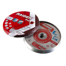 Диск за метал Raider 125 х 1.0 х 22.2 mm A60T Inox метална кутия 10 броя RDP