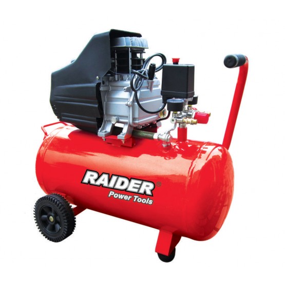 Електрически компресор RAIDER RD-AC02, 50 л, 1.5 kW