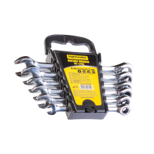 Комплект тресчотни ключове Topmaster, 6х, 8-17 мм