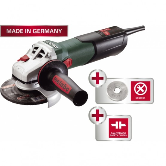 Ъглошлайф METABO W 9-125 QUICK, 125 мм, 900 W, в куфар