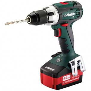 Акумулаторен винтоверт Metabo BS 18V LT, 18 V, 60 Nm, с 2 батерии 4.0 Ah и зарядно