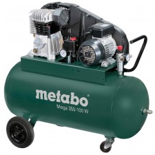 Монофазен маслен компресор за въздух Metabo MEGA 350-100 W, 2.2 kW, 250 л./мин., 90 л
