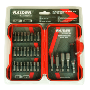 Накрайници 1/4" RAIDER 29 броя комплект