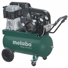 Трифазен маслен компресор за въздух Metabo MEGA 700-90 D, 4000 W, 520 л./мин., 11 бара, 90 л