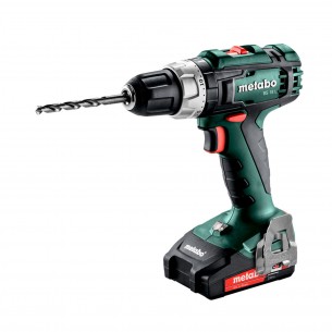 Акумулаторен винтоверт METABO BS 18 L, 18 V, 2.0 Ah, 25/50 Nm, с 2 батерии, зарядно + куфар