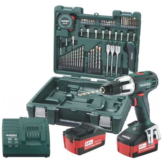 АКУМУЛАТОРНА УДАРНА БОРМАШИНА METABO SB 18 LT SET / 2БАТЕРИИ X 4.0 AH / MOBILE WORKSHOP