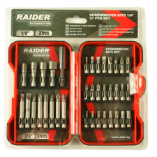 Накрайници 1/4" RAIDER 37 броя комплект