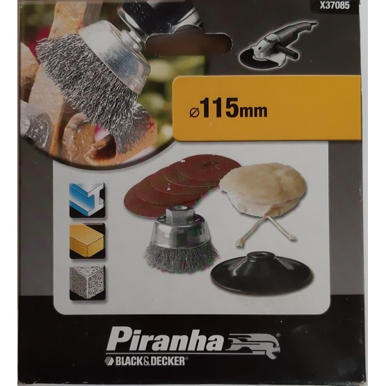 Комплект за шлайфане и полиране Black&Decker Piranha X37085