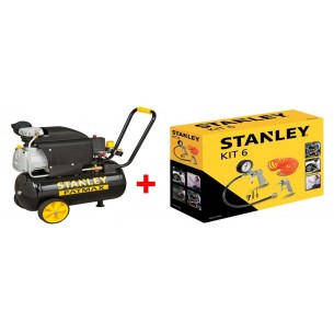 Компресор STANLEY D211/8/24S 24 л. + 9045717STN Stanley /6 части за компресор/