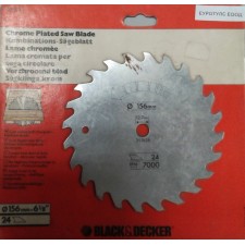 Циркулярен диск за Black&Decker A7574 с размери 156 мм x 12.7 мм и 24 зъба