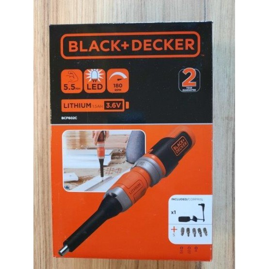 Акумулаторна отвертка Black & Decker BCF602C 3,6 V Li-Ion