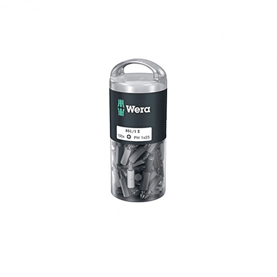 Битове Phillips PH1 х 25 мм (100 броя) Wera 05072440001 