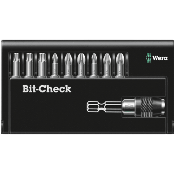 Комплект битове с държач Bit-Check (10 части) Wera 05134493001 