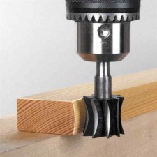 Фрезер за дърво профилен за изпъкнал заоблен профил, без лагер ф 25х22 мм, ф 8 мм, R 25 мм Wolfcraft 3258000